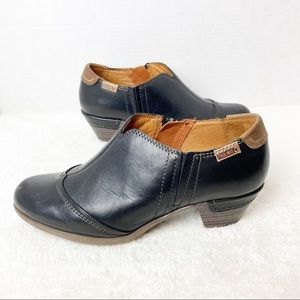 Pikolinos Rotterdam black leather ankle boots size 39/8.5 EUC